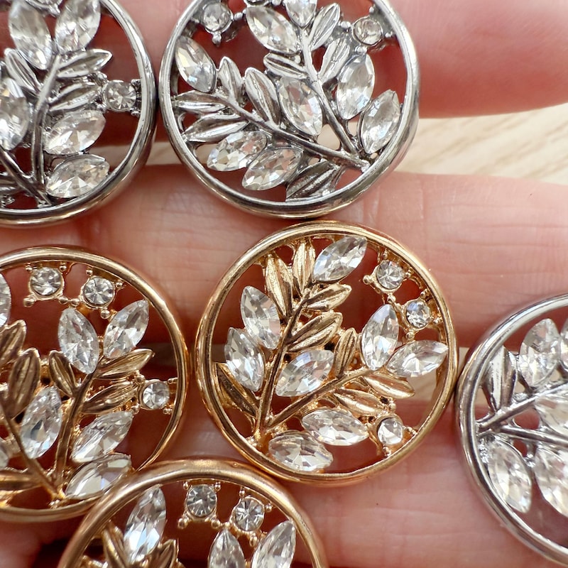 Crystal Buttons - Etsy