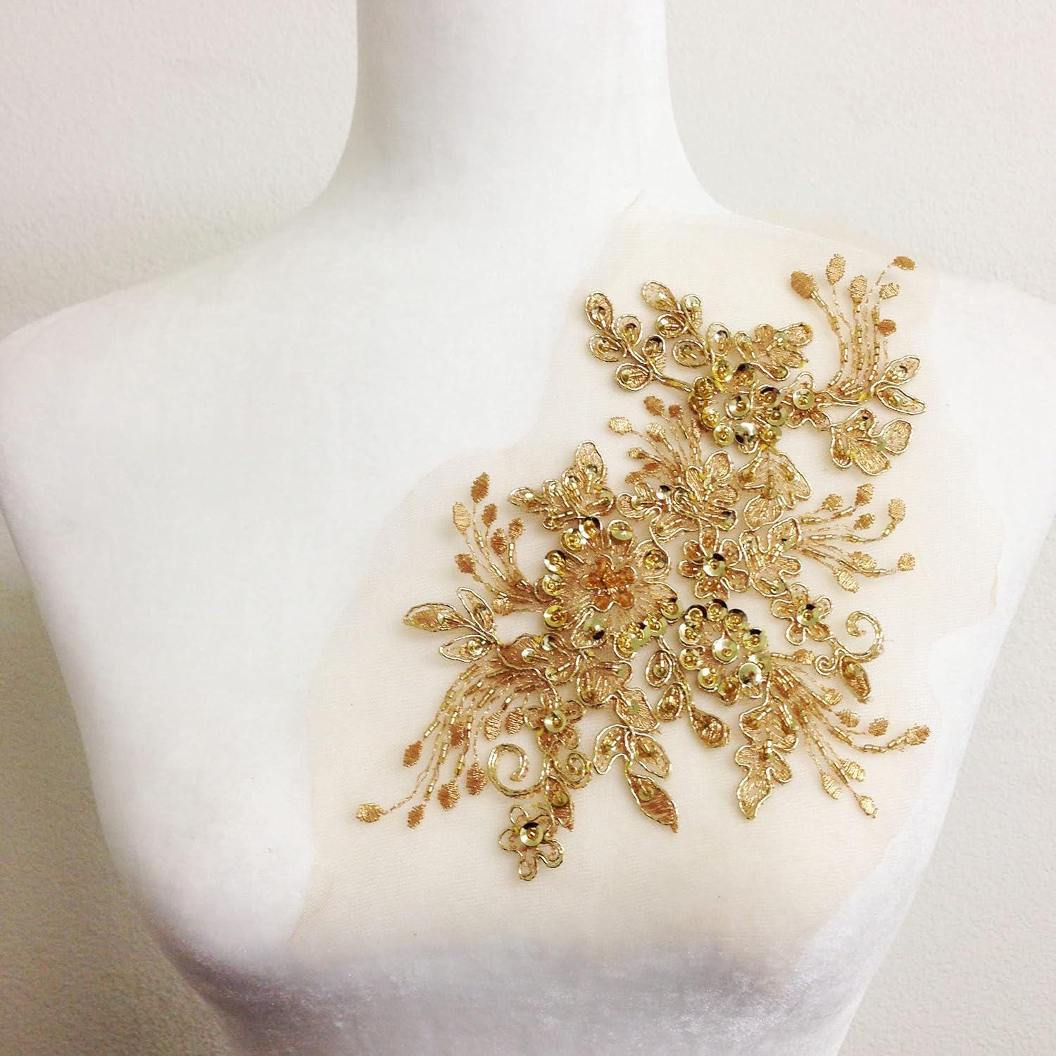 Dress Applique Gold - Etsy