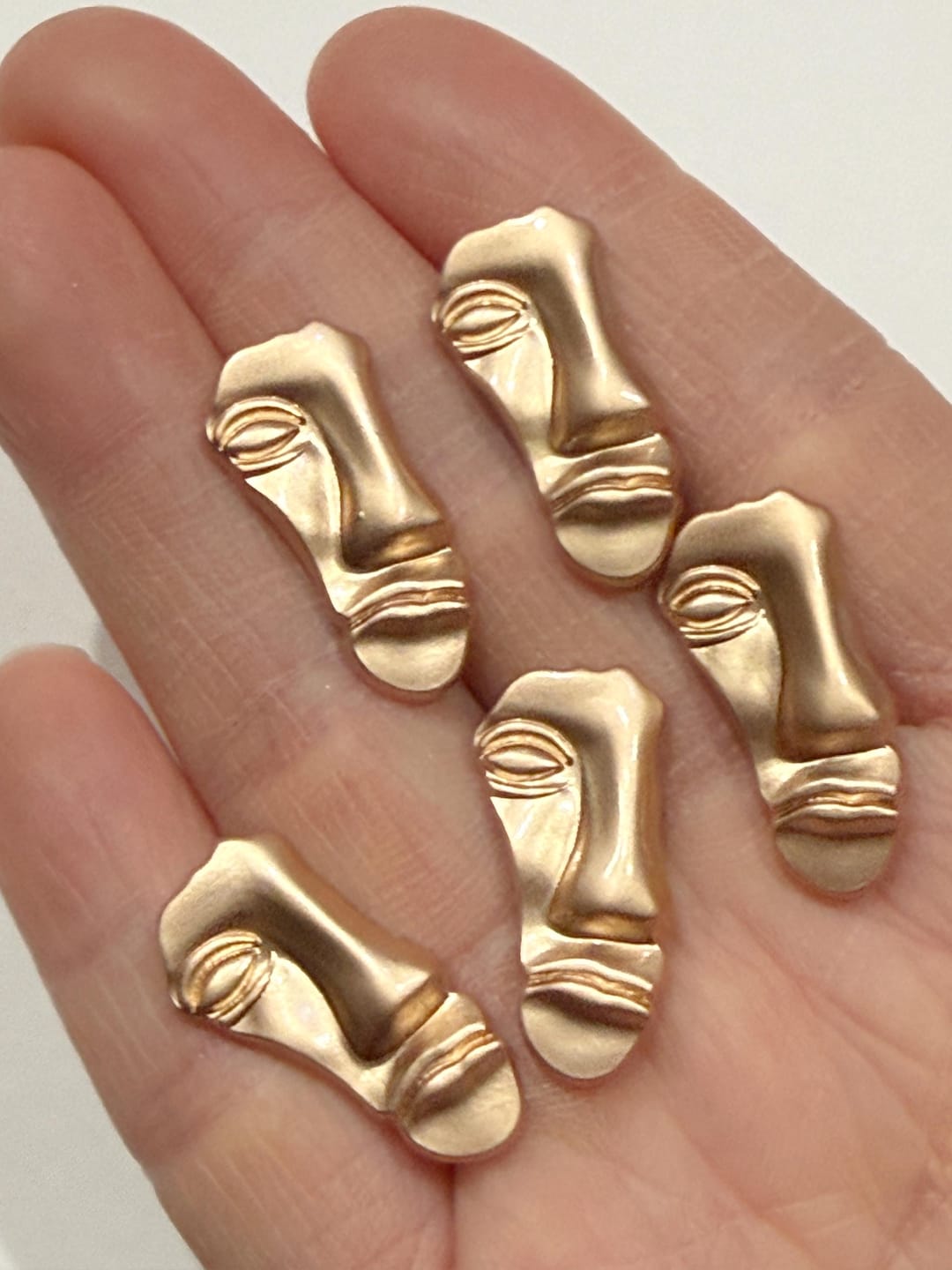 Help Button Mask 5PC Gold Mask Metal Shank Buttons Decorative Buttons for Coat Jacket ...