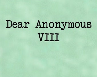 Dear Anonymous 8 - Postage Saver PDF