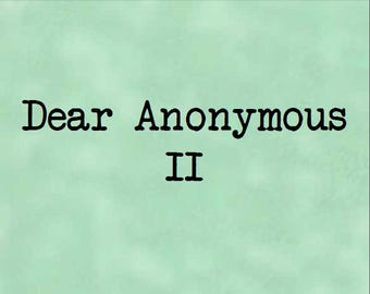 Dear Anonymous 2 - Postage Saver PDF