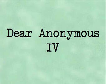 Dear Anonymous 4 - Postage Saver PDF