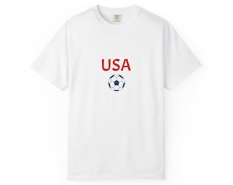 USA Soccer Red, White and Blue