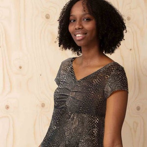 SNAKE viscose jersey