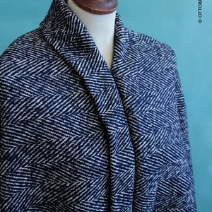 TWEED CROP woven wool blend fabric