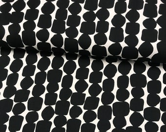 LIQUORICE viscose crepe fabric