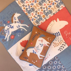 BE BRAVE cotton poplin | panel  fabric for DIY- cushions or a baby blanket