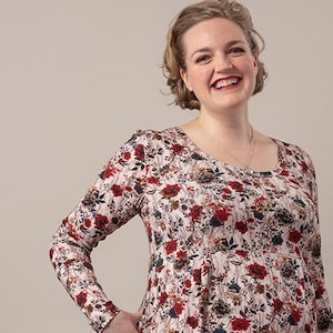 MYSTIC ROSES viscose jersey