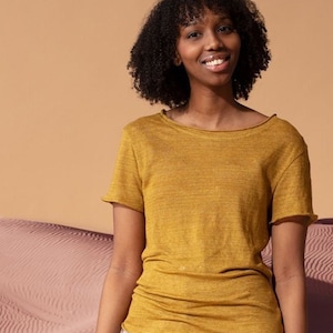 FEIN lightweight linen knit in four colors  | single jersey knit | 100% linen knit