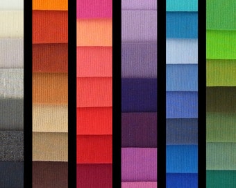 RAINBOW RIBBINGS 1x1 cotton elastane rib knit DIY-Combo, 1 m (1.10 yards)