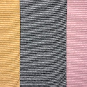 BELLE striped cotton single jersey | perfect pinstripe jersey in 3 catching colors!