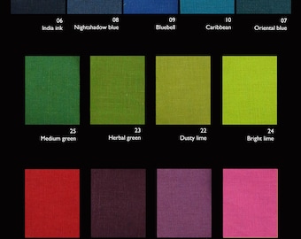 Bio-enzyme washed LINEN  – Lovely linen in 21 stunning colors – Made in Europe