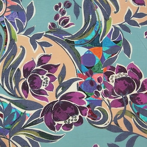 PIXELED ICE viscose jersey