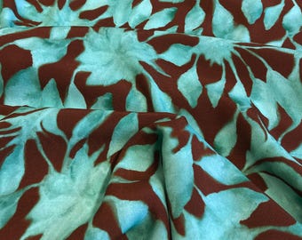 INDIAN MINT viscose georgette fabric | Made in France | Oekotex-100 certified | gorgeous print!