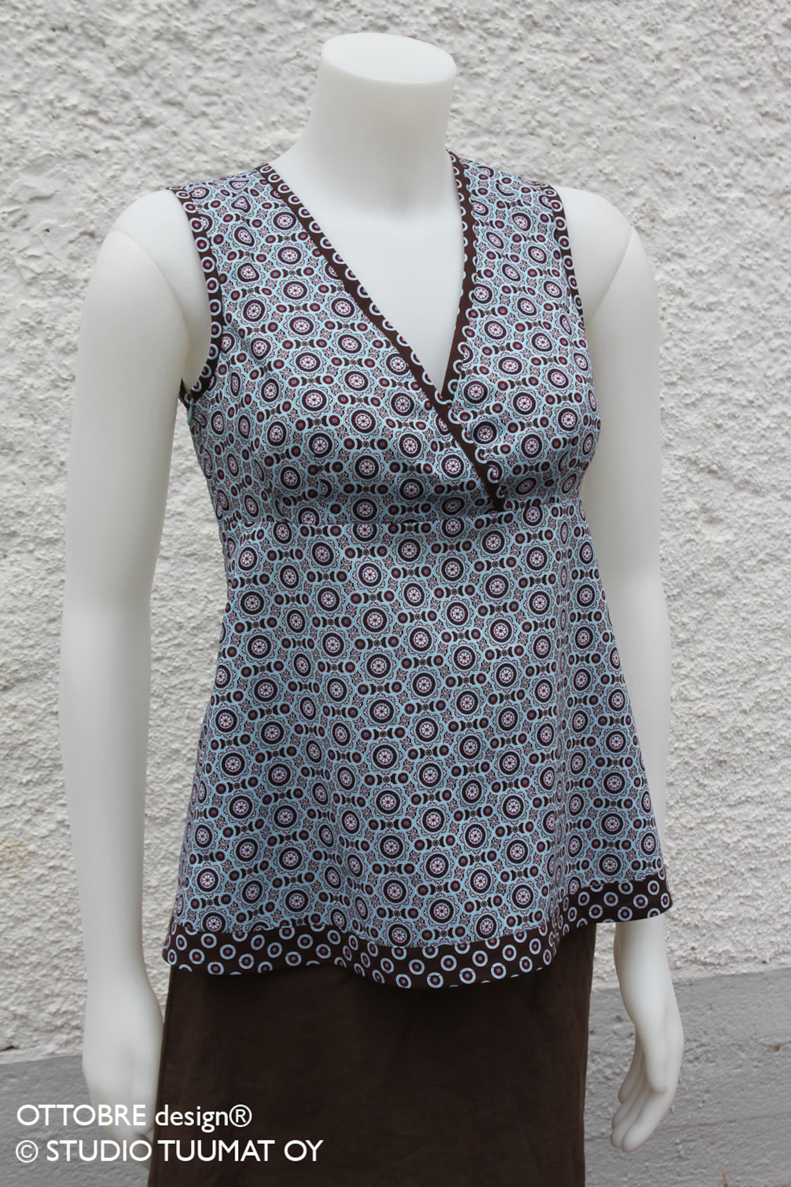 E-PATTERN for Cross-front Top in European Sizes 34-48 - Etsy
