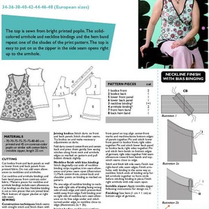 E-PATTERN for Cross-Front top in European sizes 34-48 image 3