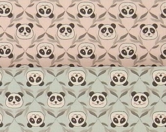 CORD PANDA bedruckte Baumwolle Babycord | VERKAUF