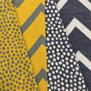Cotton blend JACQUARD KNIT | OTTOBRE design® | lovely zigzag and tiny dots