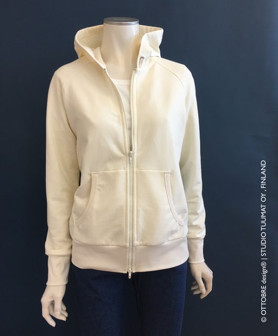 E-SCHNITTMUSTER KAPUTZENHOODIE mit Reißverschluss | DAMEN größe 34-52 | mit deutsche Nähanleitungen und pdf-Schnittmuster