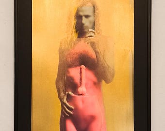 Pink Dildo Self-Portrait. Golden Edition 2025. 66 Handmade Prints.