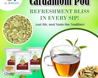 Guatemalan Green Cardamom Pods - Natural Spice for Cooking & Tea