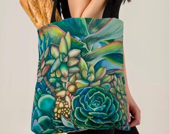 16" x 16" Lush Original Art  Tote