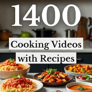 1400 kookvideo's (met recepten) + bonus