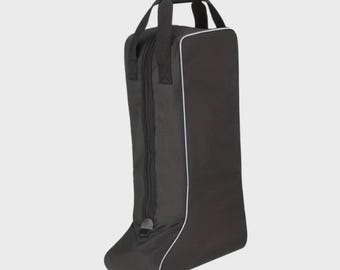 Riding Boot Bag Zippered Carry Bag with Handle