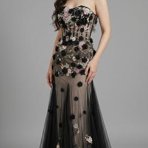 See Through Evening Gown - Etsy