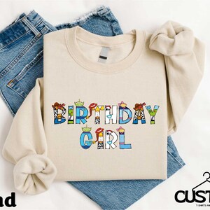 a birthday shirt with the words birthday girl on it