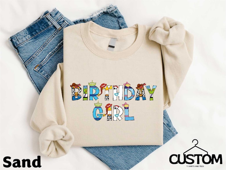 a birthday shirt with the words birthday girl on it