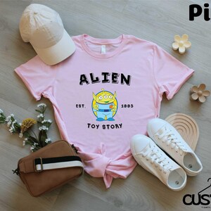 Disney Toy Story Characters Shirt, Disneyland Toy Story Family Matching T-shirt, Disney Woody Buzz Woody Jessie Slinky Aliens Rex Sweatshirt image 5