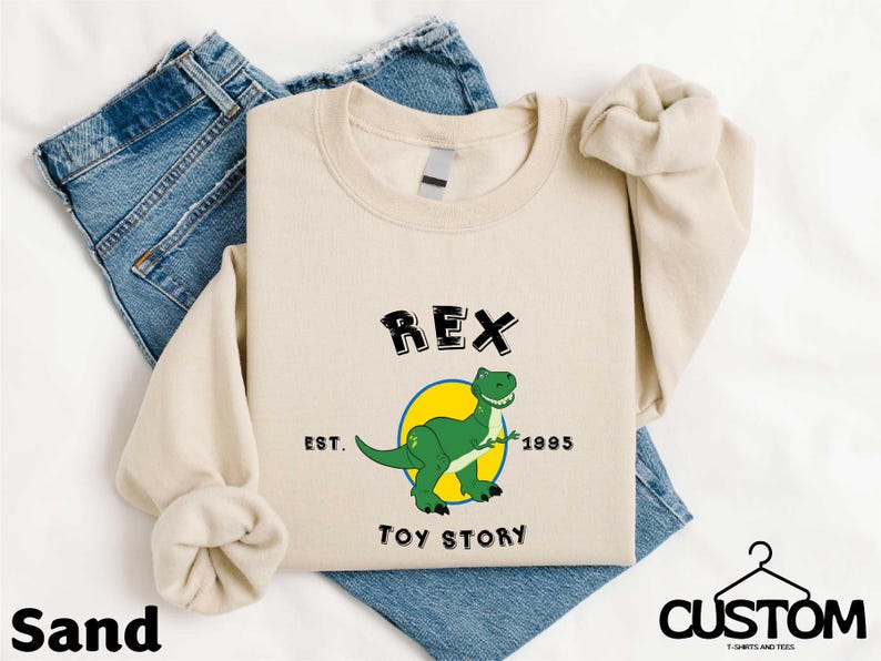 Disney Toy Story Characters Shirt, Disneyland Toy Story Family Matching T-shirt, Disney Woody Buzz Woody Jessie Slinky Aliens Rex Sweatshirt image 2