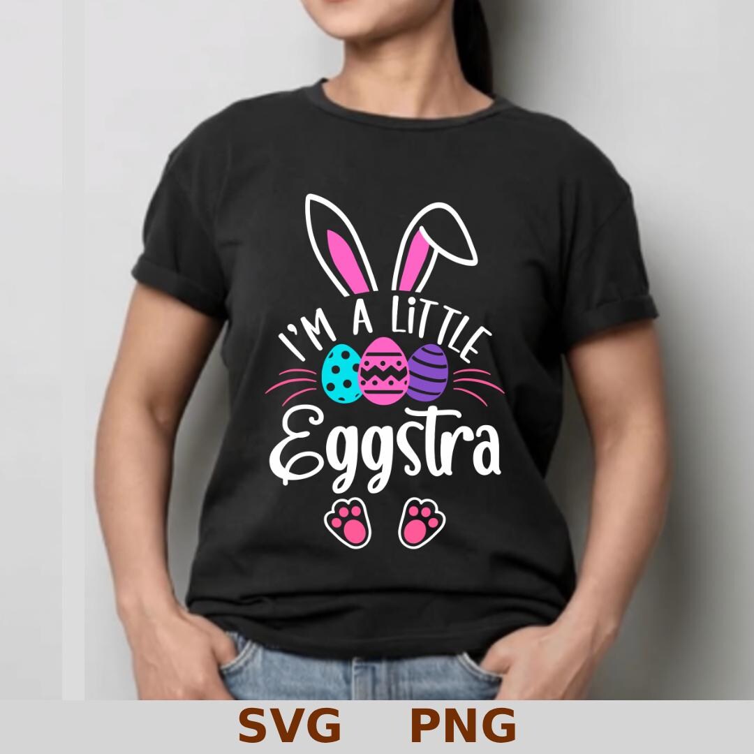 Funny Eggstra Easter Design SVG PNG, Cute Easter Day Egg Quote Graphic ...