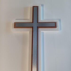 Cruz de prata de 15 polegadas