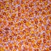 3 Yard piece of Vintage 50's bright Orange Floral 100% Cotton Quality fabric 36" Wide