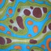 2 1/4 Yards Vintage Wild & Crazy green/aqua Batik Dyed cotton fabric - 42" wide
