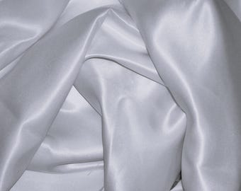 2 Yards Ivory slinky satin fabric - 60" wide