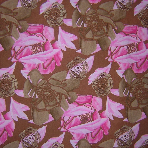 FABRIC BTY - Gorgeous Tina Givens  Pink "Sweet Poppies" for Westminister Fabrics 100% Cotton