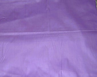 Vintage Purple Fabric - 2 3/4 Yard piece of 40's  100%  "polished " cotton chinz 36" wide