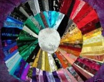 Fancy Fabric Scraps: 80 pc. Silks, Satins, Fancies for Art Quilting