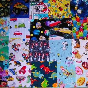 I Spy Quilt Squares: 42 Boy-Themed 5" Cotton Fabric Charms
