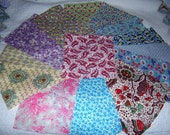 Vintage fabric Scraps -14 large pcs Gorgeous Vintage 100 Cotton - 36 quot Wide - 30 quot s to 40 39 s