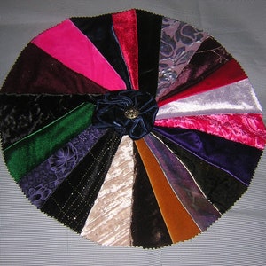 20 PCS Velvets, Velveteens , Burnt out velvets for Crazy Quilts, Art Quilts & Art projects