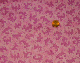 Pink on Pink Print from Spring Industries- 1 2/3 Yards of 100% Cotton Fabric
