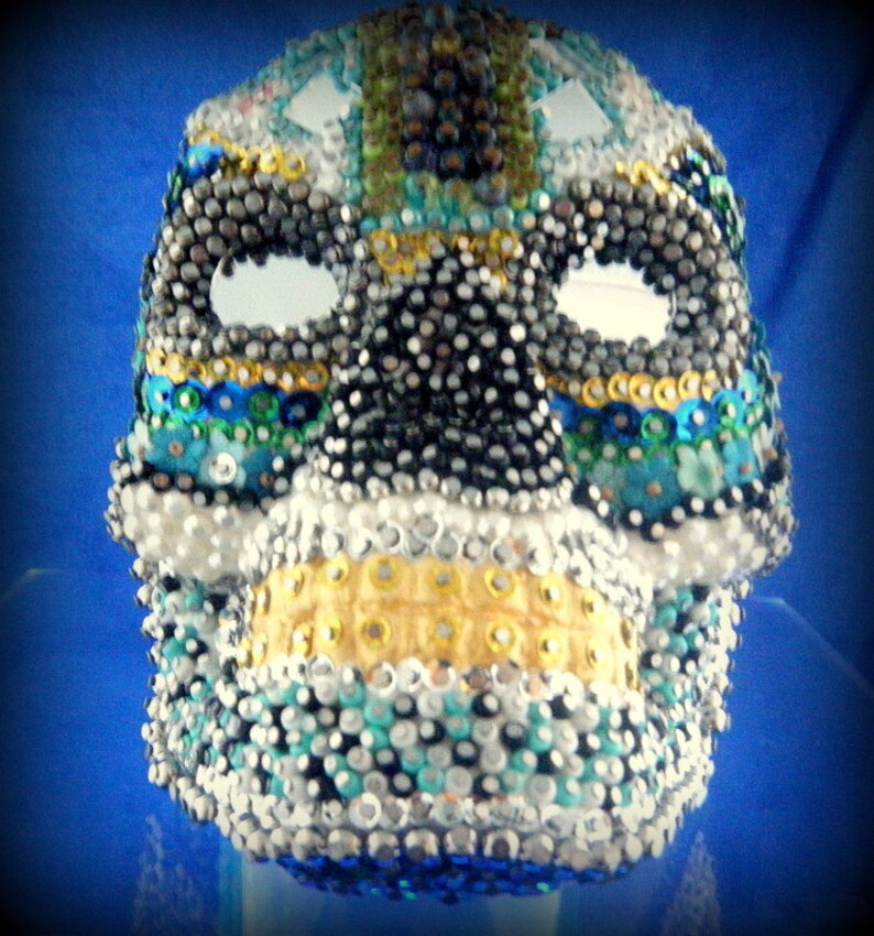 Skull, Skull Art, Mosaic Skull, Day of the Dead, Sugar Skull, Dia de Muerte image 3