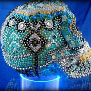 Skull, Skull Art, Mosaic Skull, Day of the Dead, Sugar Skull, Dia de Muerte image 1