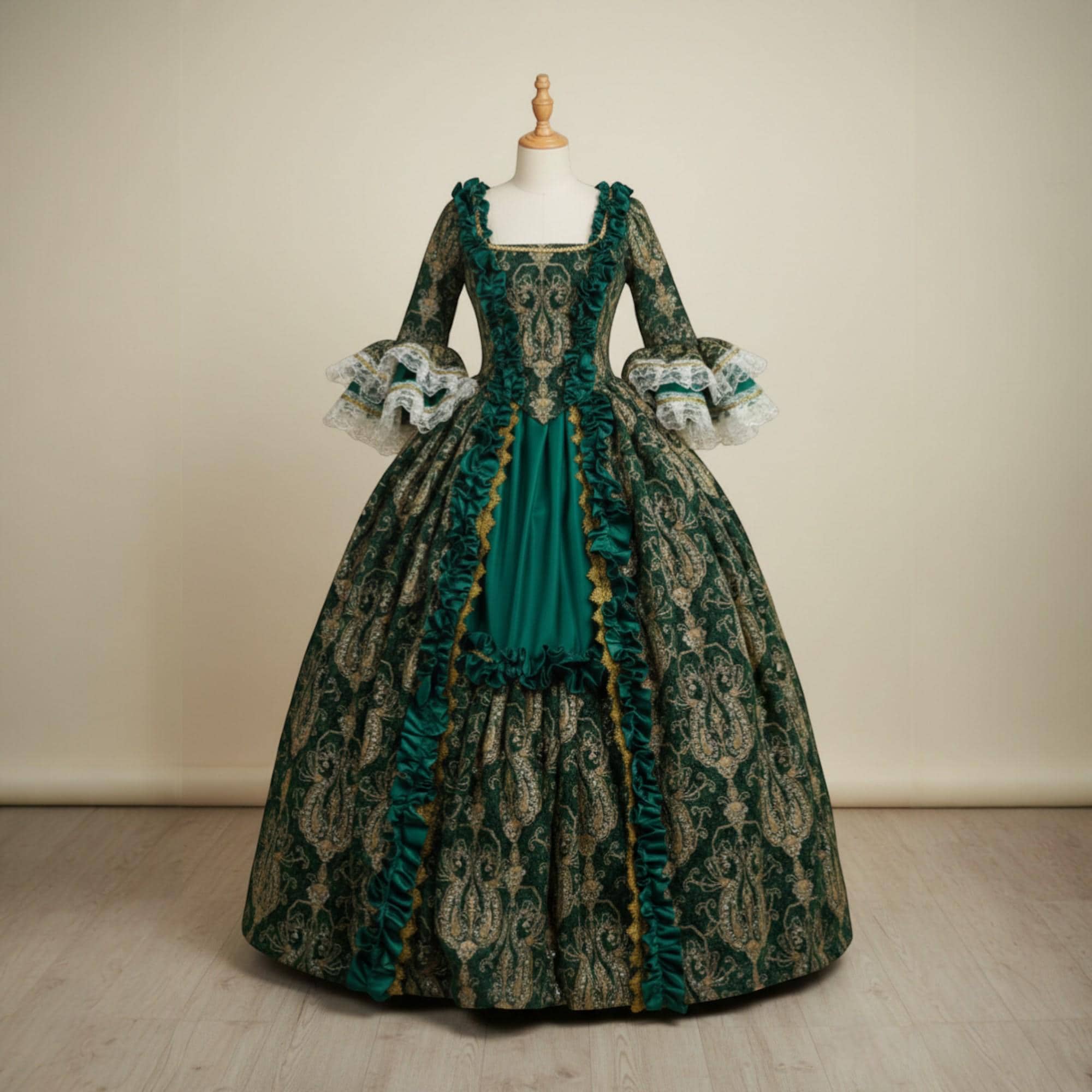 Emerald Green Masquerade Dress - Etsy