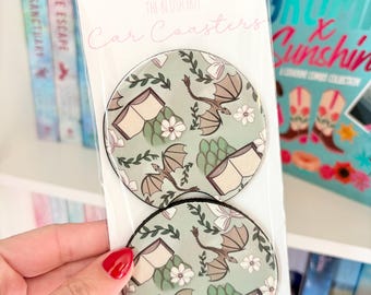 Bookish Car Coasters | Dragon Car coaster | Fantasy lover