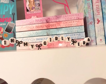 Friendship bracelet sign | Bookshelf decor  | In my girly era